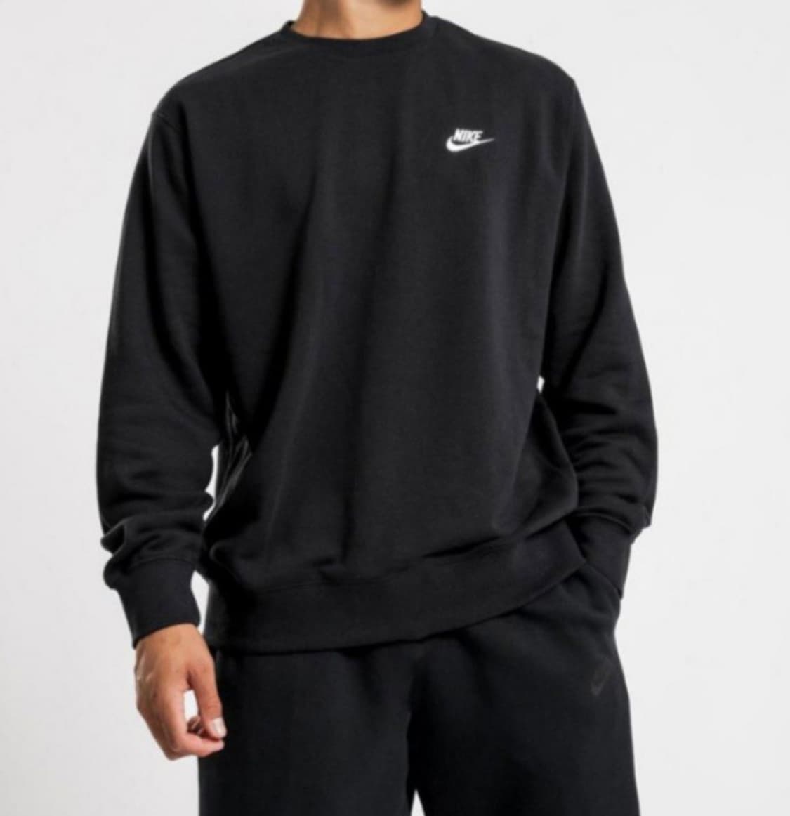 나이키 맨투맨 NSW 면 라운드넥 긴팔티 남여공용 맨투맨 커플티 트레이닝 상품이미지1