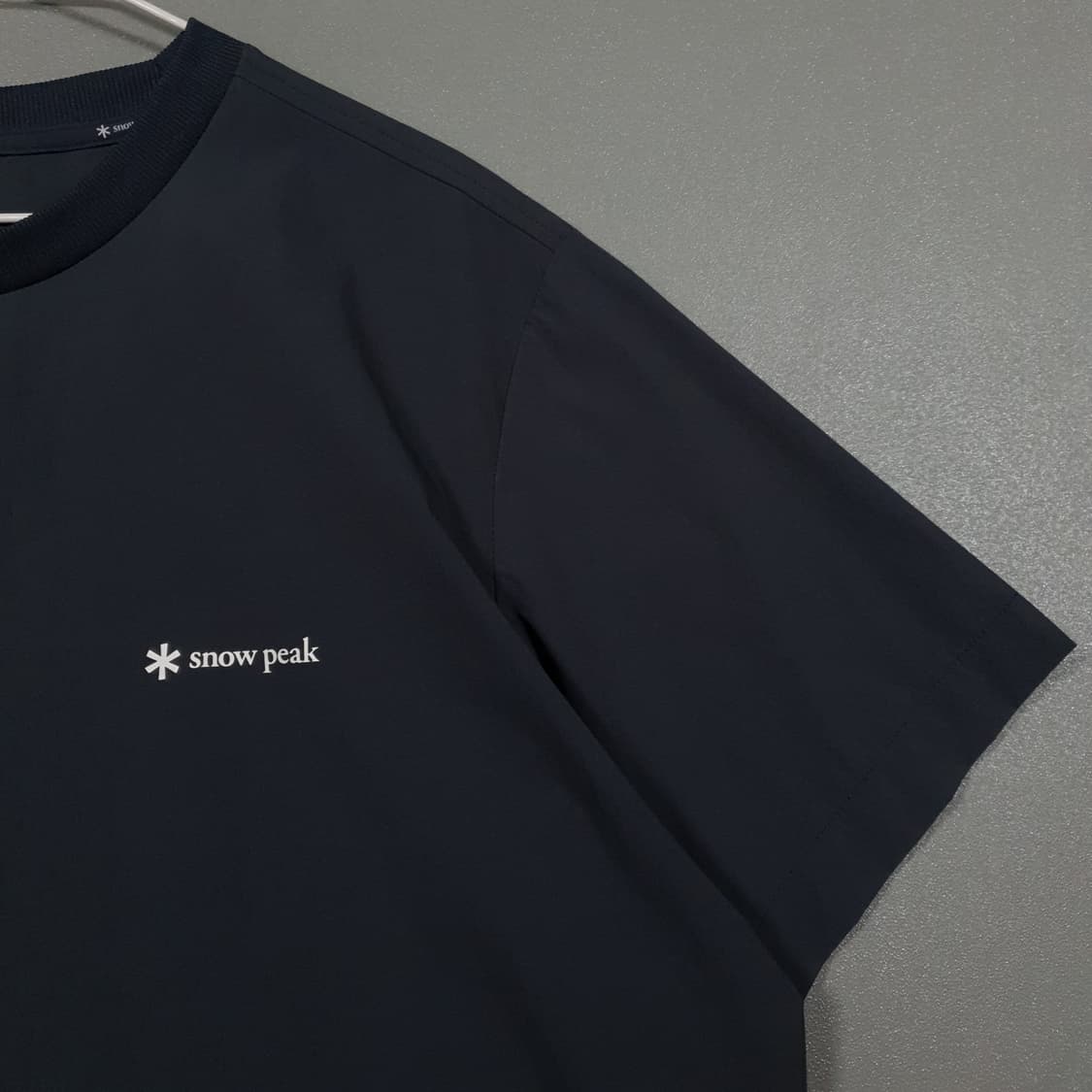 스노우피크 신형 23ss 씬테크 로고 레터링 반팔 티셔츠 상품이미지6
