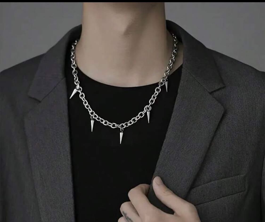 펑크 가시체인 목걸이 상품이미지2