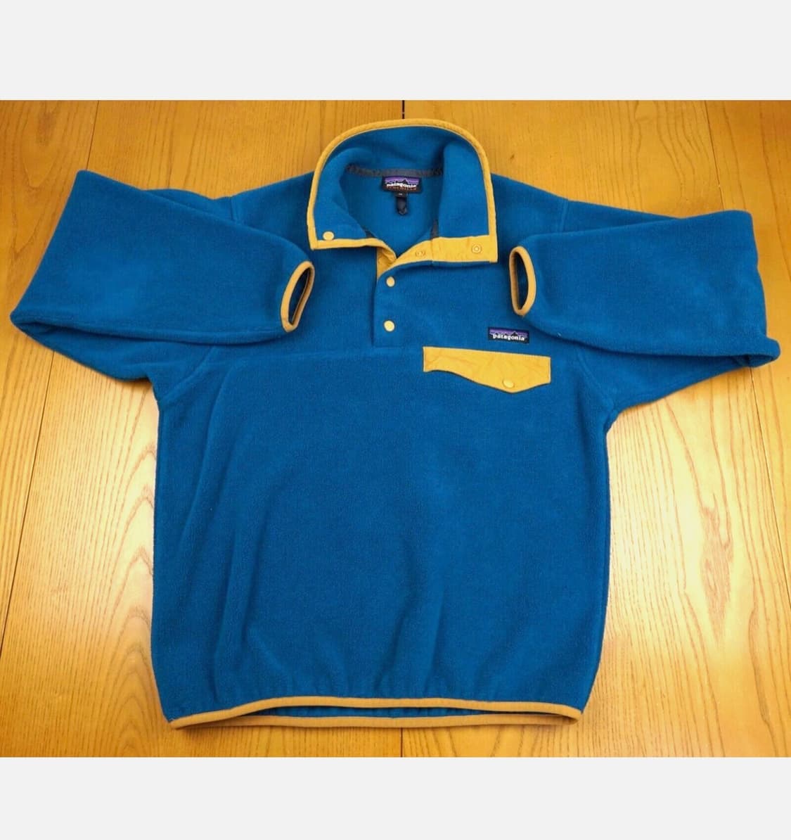 파타고니아 신칠라 스냅티 블루/옐로 멘즈xs 상품이미지5