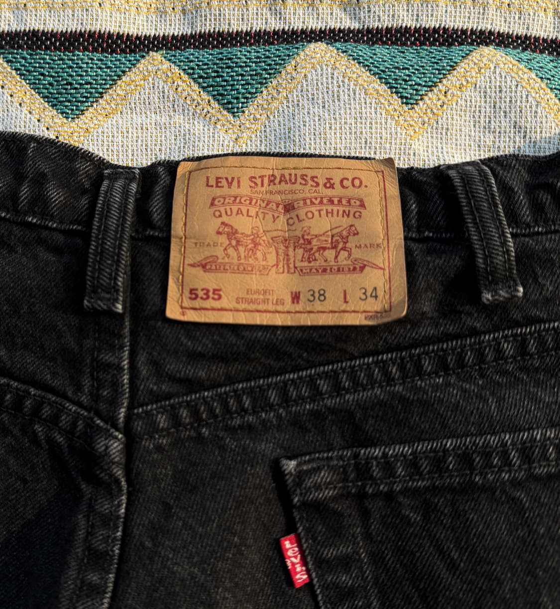 90‘s유럽한정535 유로핏 스트레이트 레그 38/34 상품이미지1