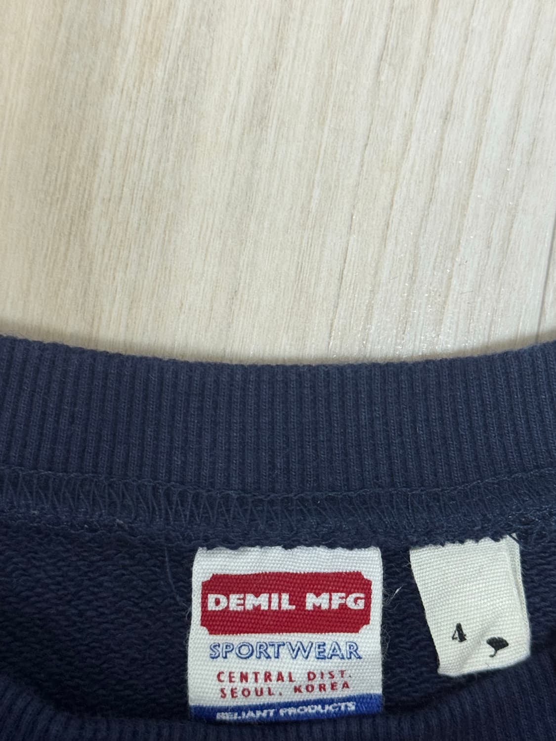 [데밀] LOT.056 베이직 스웻셔츠 네이비 DML139 상품이미지7