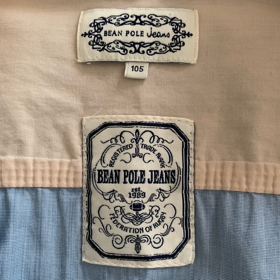 빈폴진스 BEANPOLE JEANS 빈티지 연청 셔츠 상품이미지6