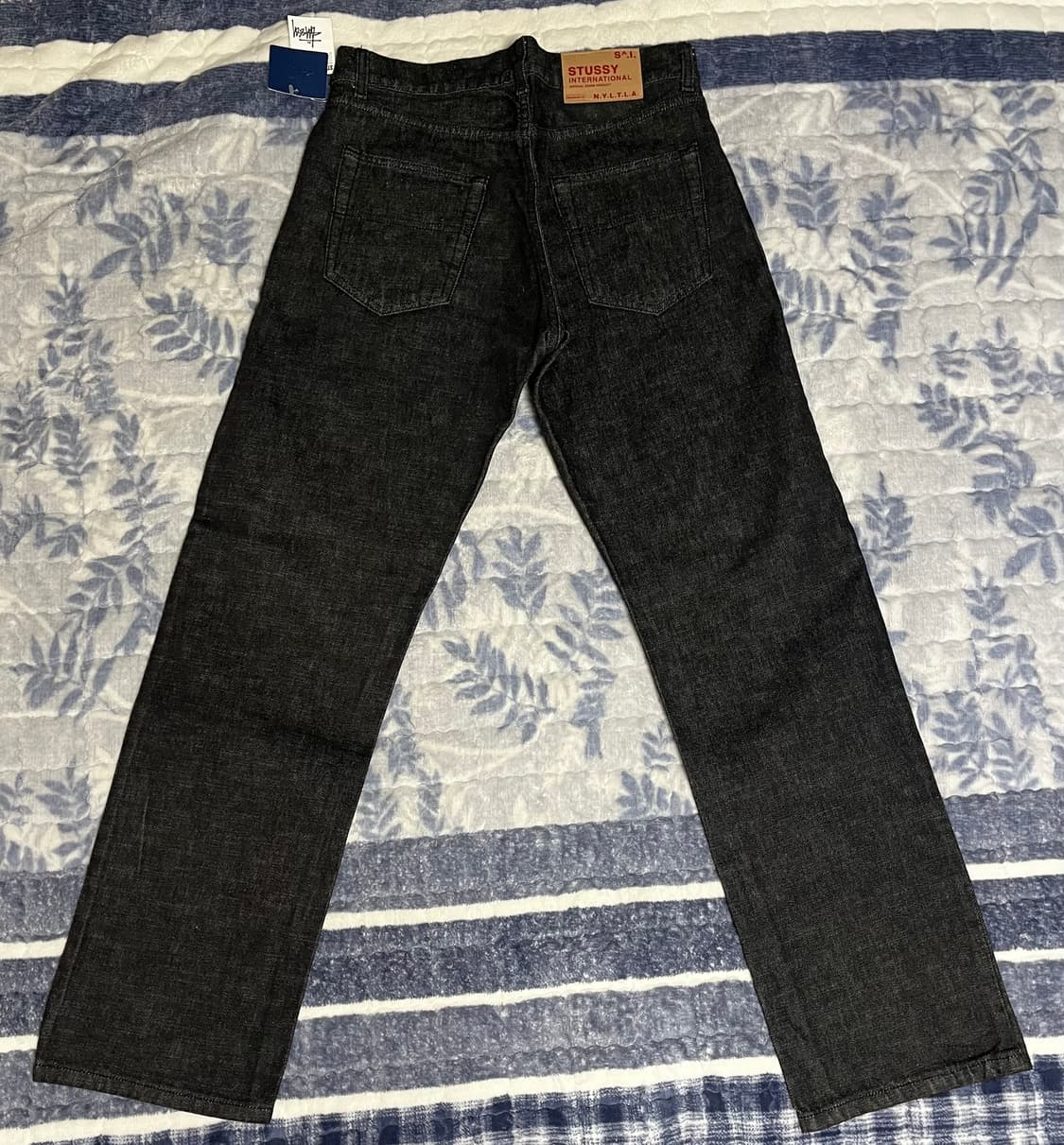 2000s 스투시 USA 메이드 블랙 데님 팬츠 데드스탁 흑청 501 상품이미지2