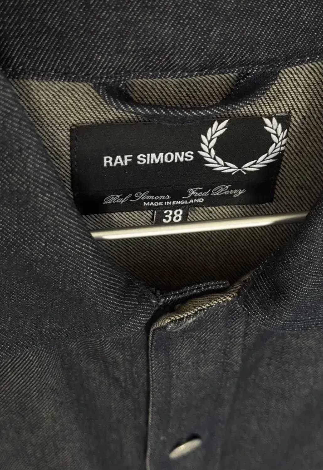 [38/XL]라프시몬스X프레드페리 데님 셔츠 자켓 상품이미지7