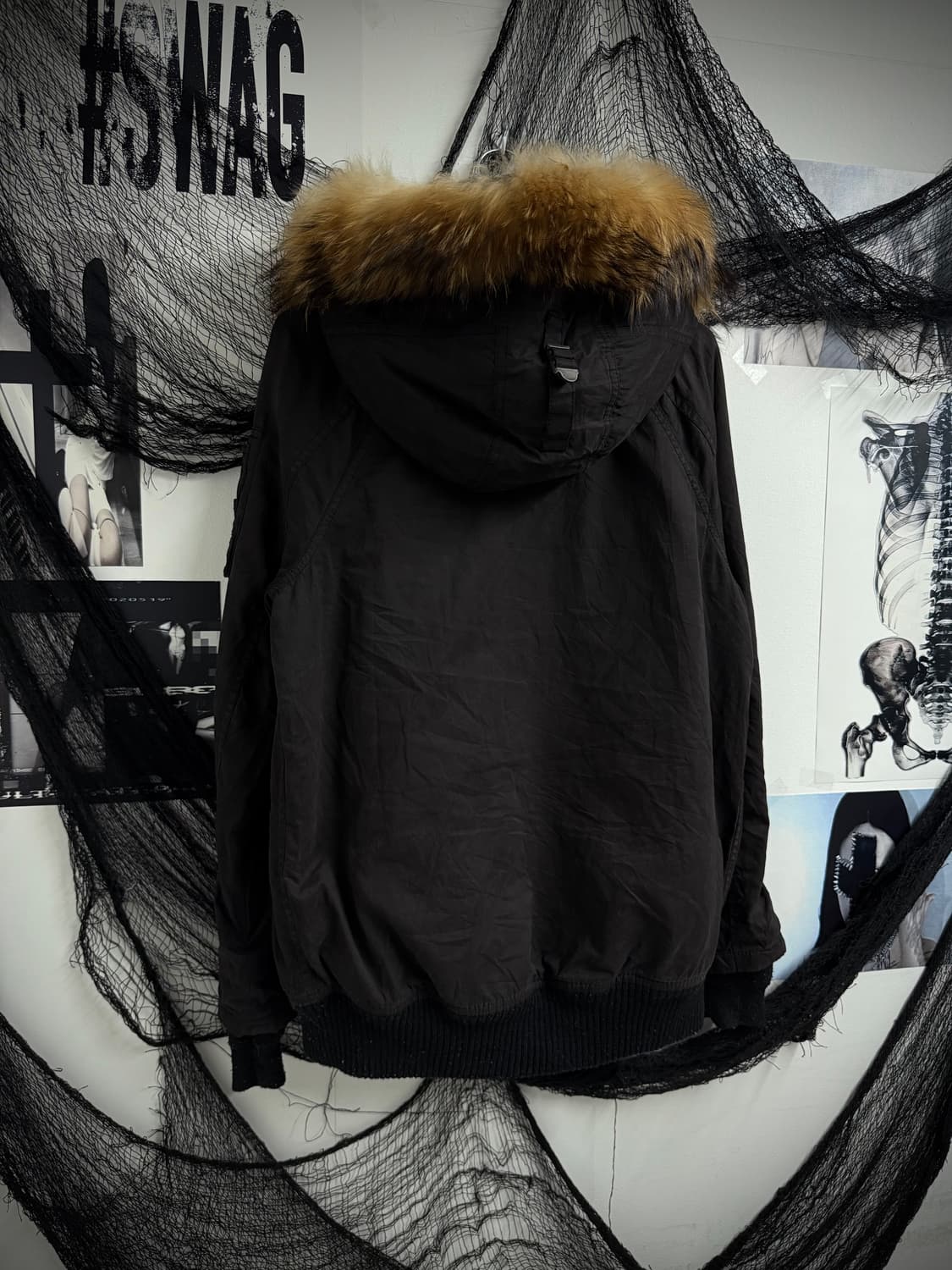 Fur detailed hoddie jumper -단추 하자 참조 - 상품이미지3