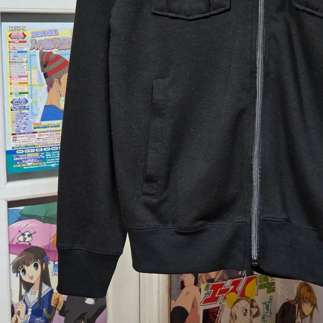 JPN 펑크 멀티포켓 레터링 후드 집업 상품이미지4