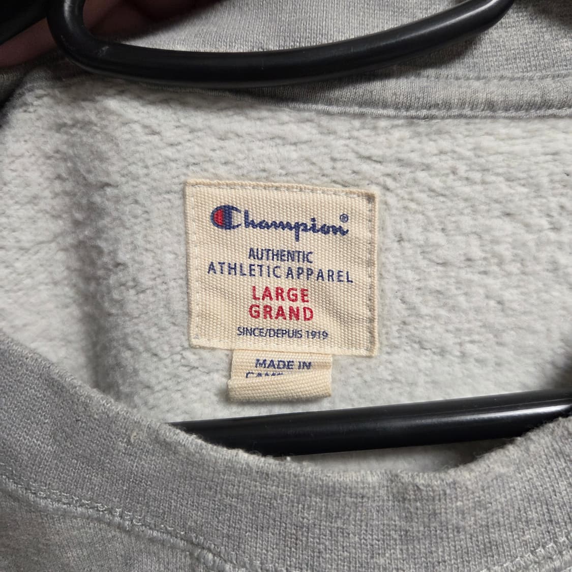 Champion 챔피온 그레이 맨투맨 L(100) 상품이미지4