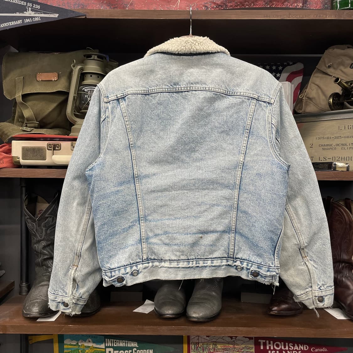 80s 리바이스 Made in USA 쉐르파 데짐 자켓 상품이미지2