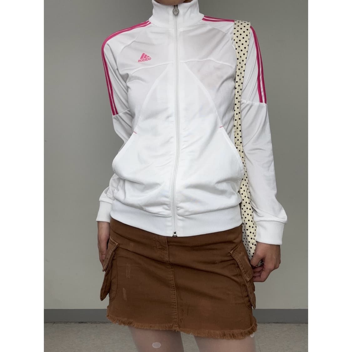 빈티지 아디다스 화이트 핑크 트랙탑 져지 상품이미지4