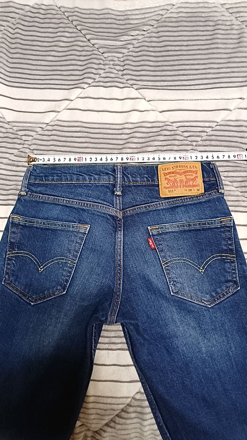 리바이스 511 슬림청바지 실측27인치 기장102 상품이미지5