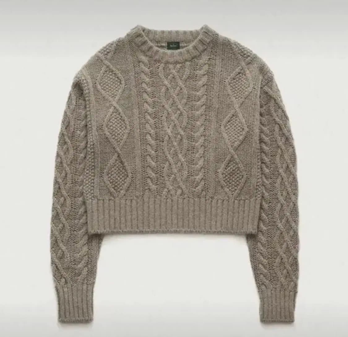 더바넷 thebarnet tots cable knit grey 상품이미지3