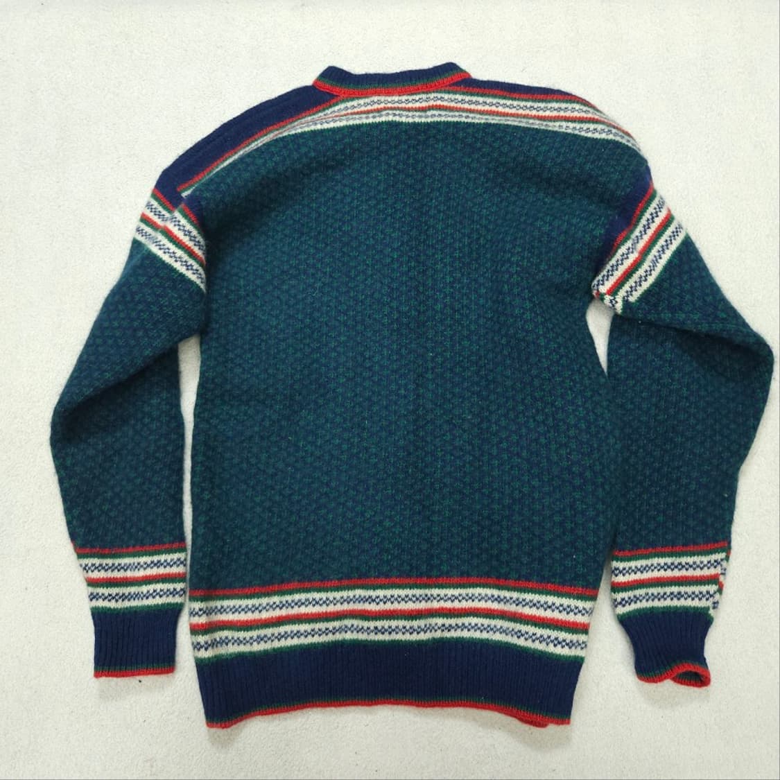 노르웨이 빈티지 버튼 울 니트 L 상품이미지3