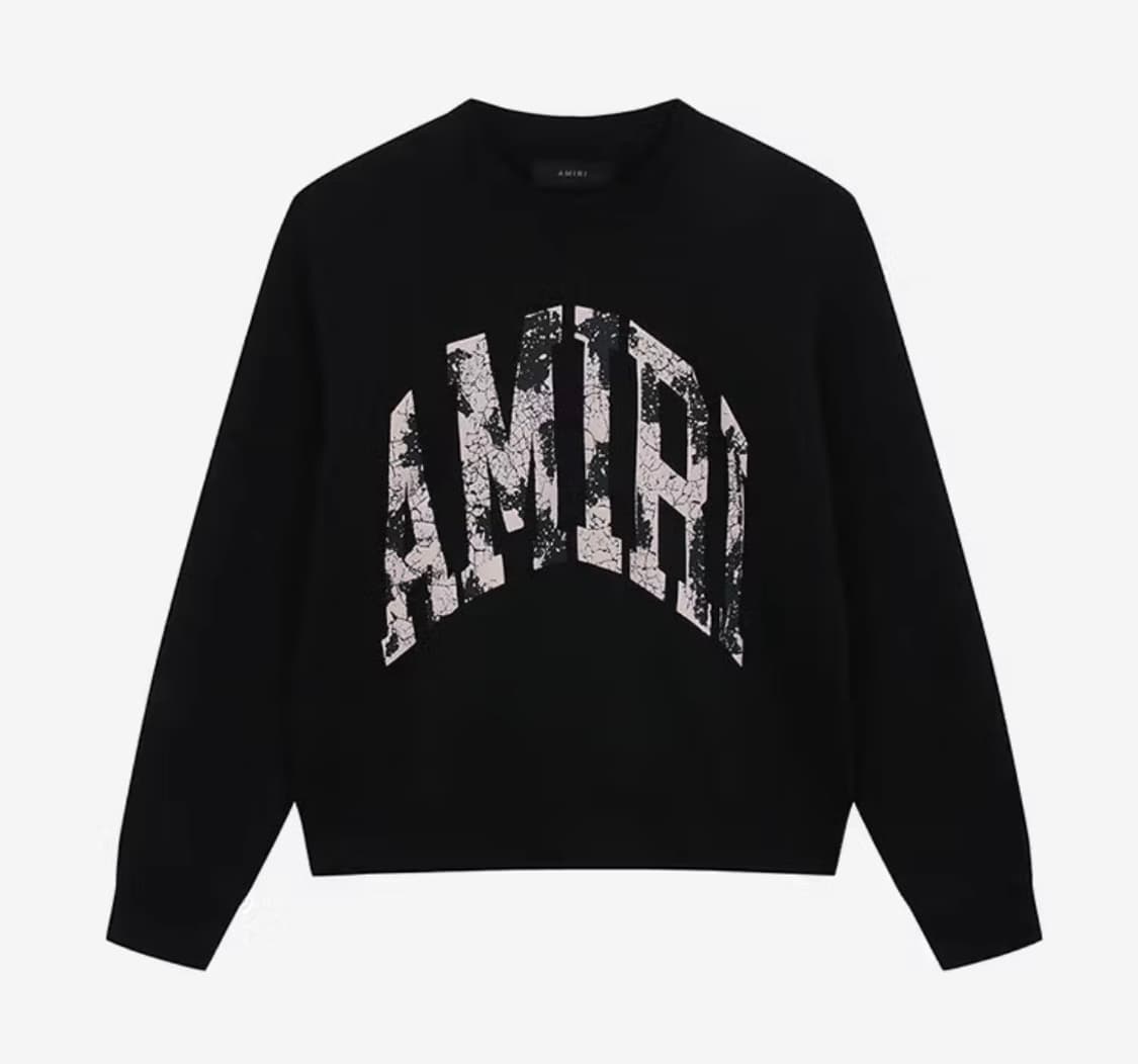 Amiri 아미리 로고 맨투맨 블랙  상품이미지7