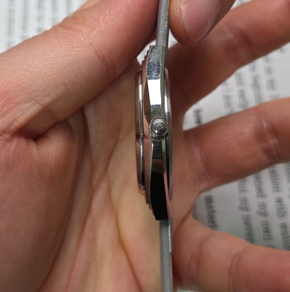 빈티지 카파(KAPPA) 순정 스파클 실버다이얼 한자 데이데이트 쿼츠  상품이미지5