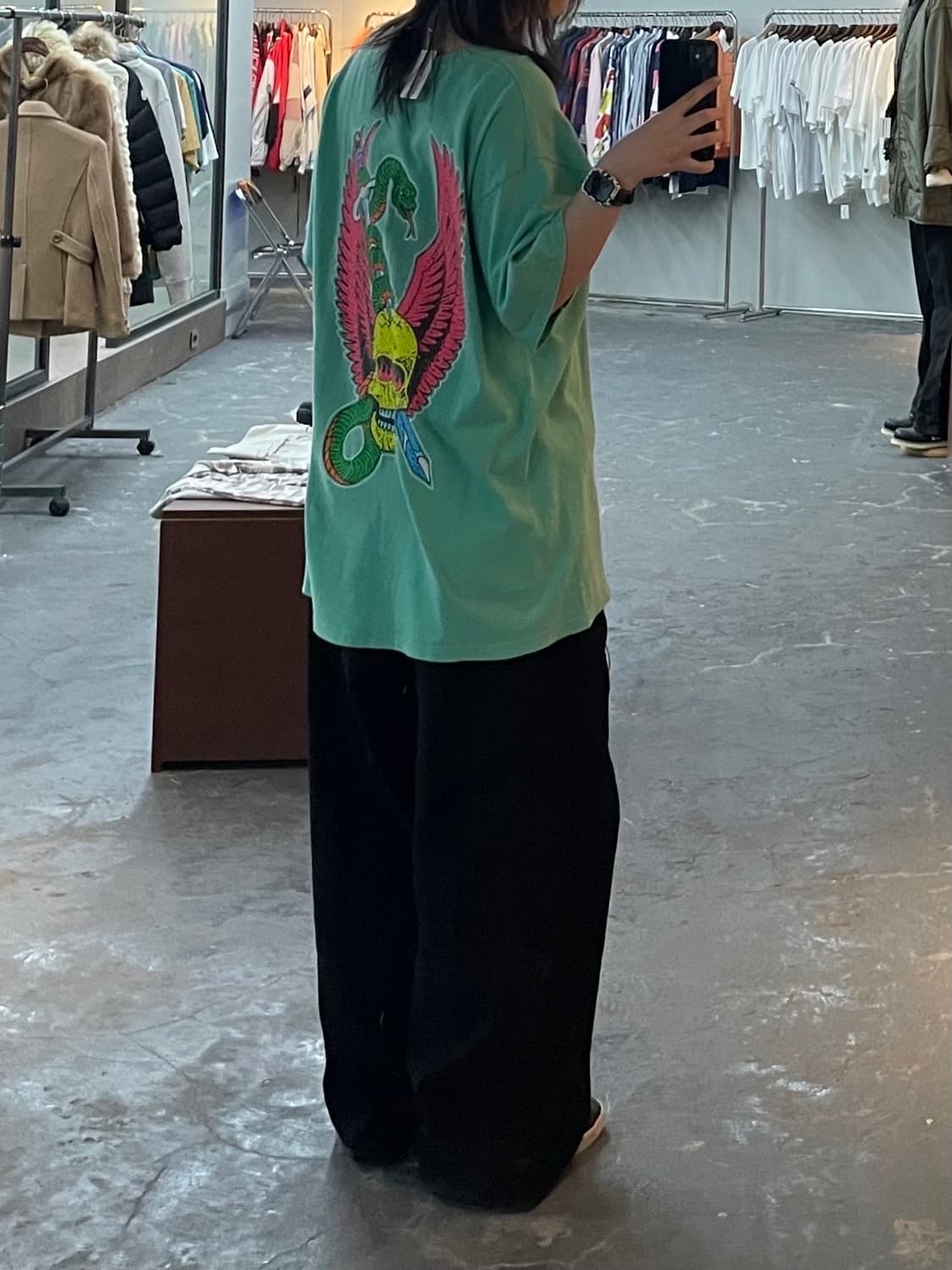 스투시 스네이크 빅로고 반팔 H1486 상품이미지2