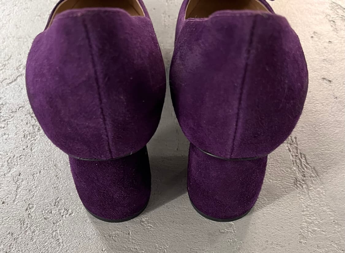 엠포리오 아르마니 퍼플 스웨이드 펌프스 37.5 상품이미지3