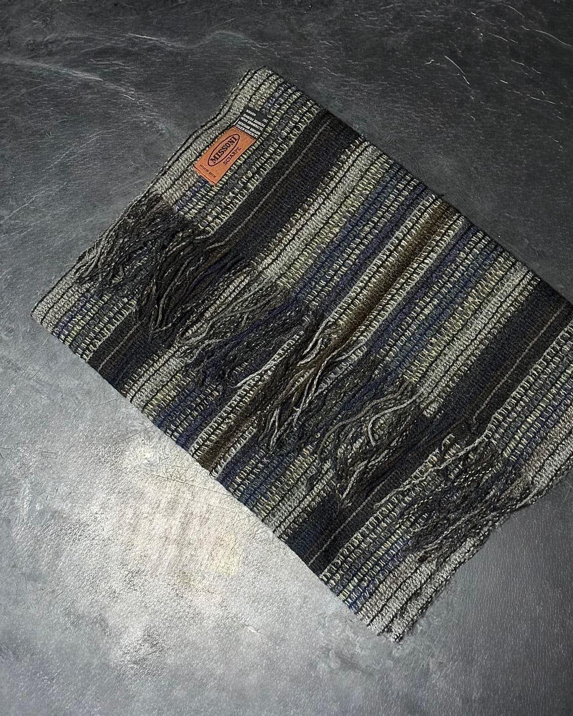 미쏘니 그물 모헤어 스트라이프 머플러 목도리 에스닉 웨스턴 컨트리 빈티지 상품이미지2