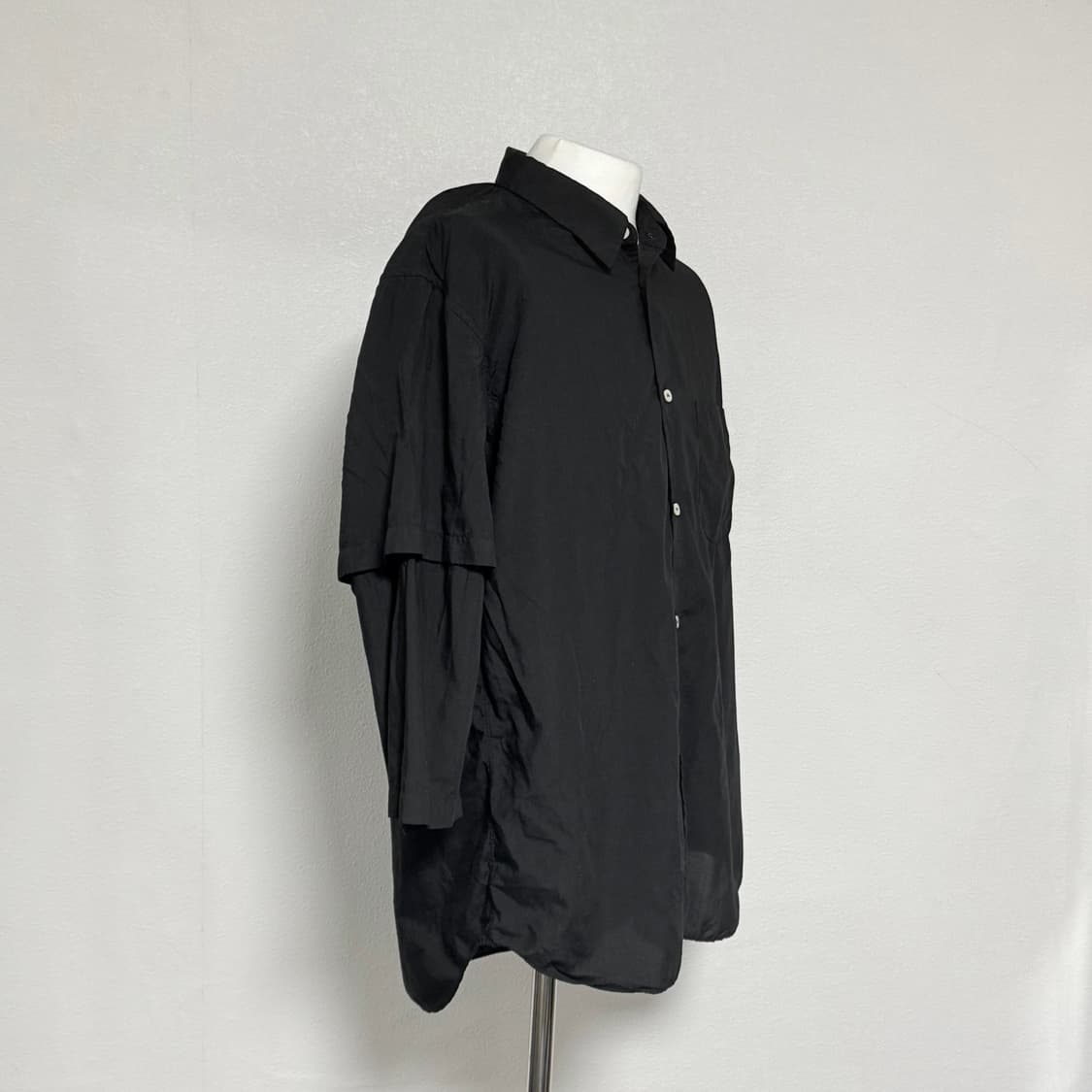23ss 꼼데가르송 옴므 듀스 이중 소매 셔츠 xl 상품이미지2
