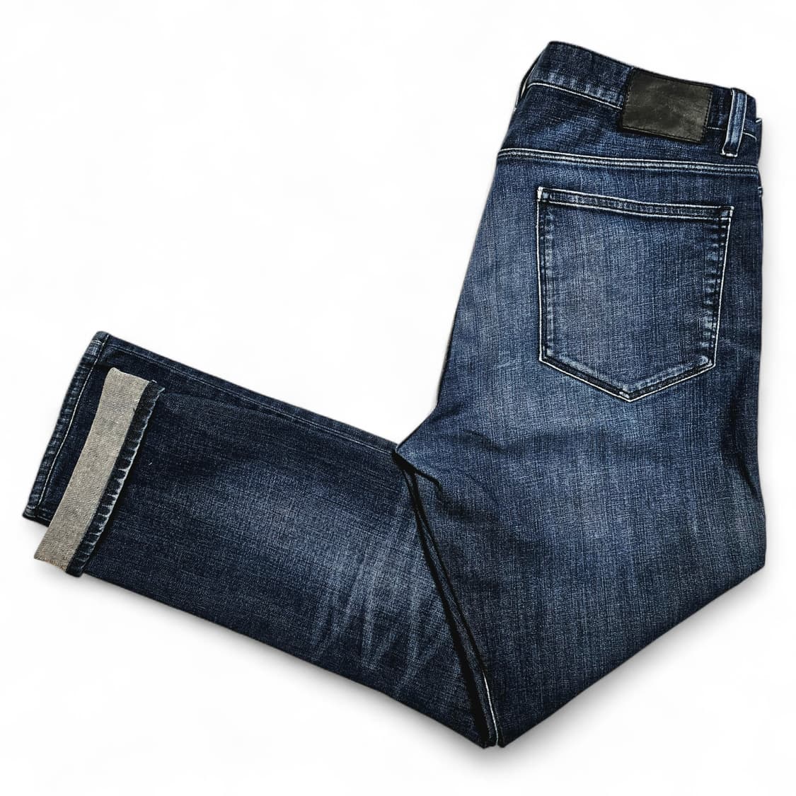 [34][띠어리Theory] 라피 슬림핏 스트레이트 데님 팬츠 다크인디고 상품이미지3