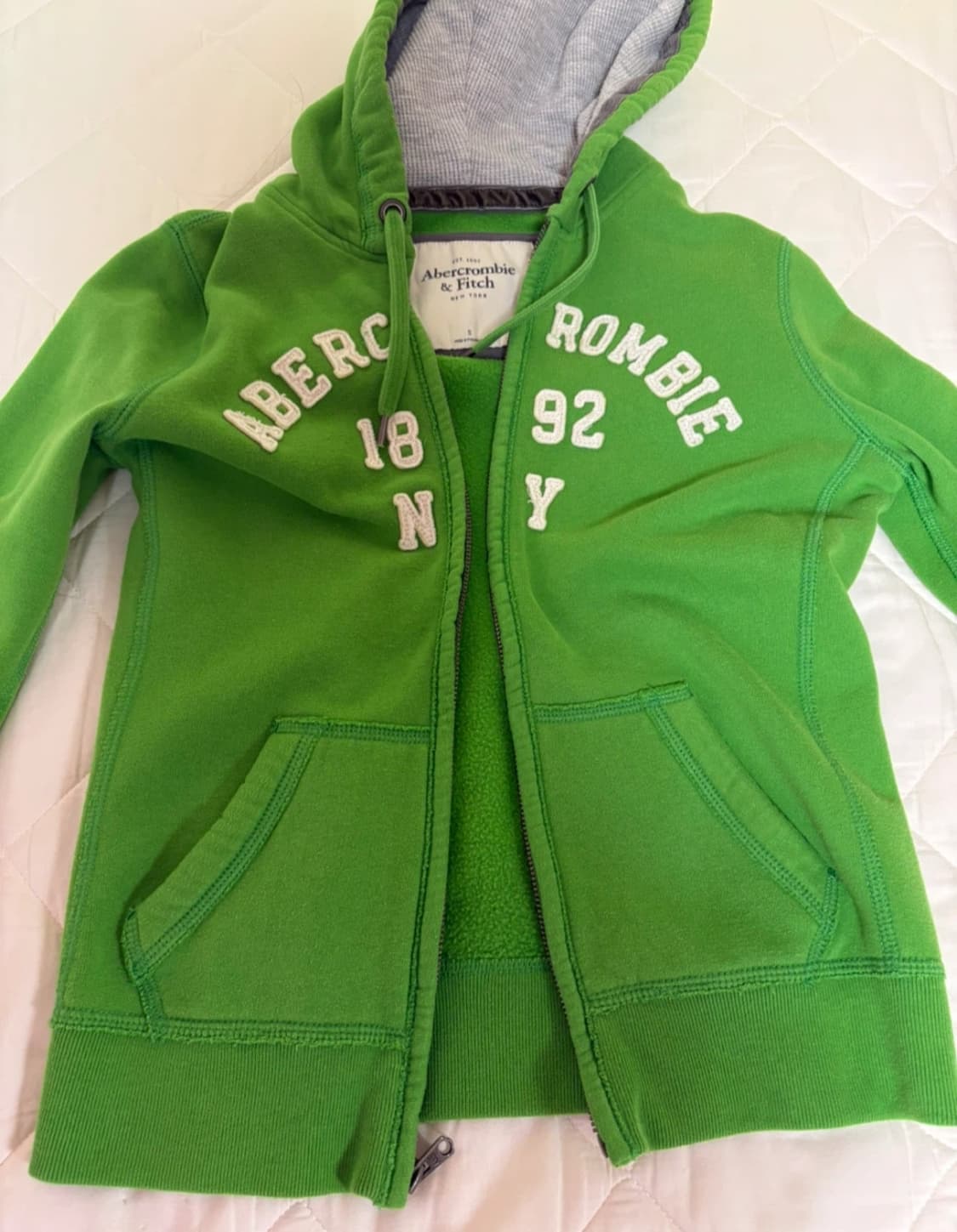 아베크롬비 Abercrombie말차 그린 후드 집업 s 상품이미지2