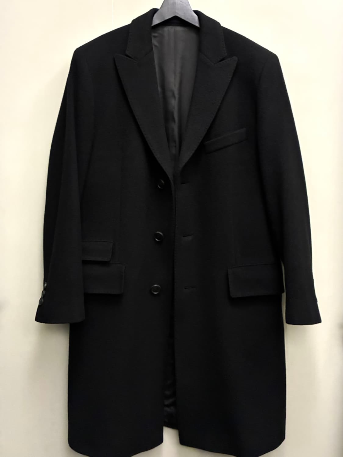 (M)HUGO BOSS 휴고보스 캐시미어 버진울 싱글 롱코트 상품이미지9