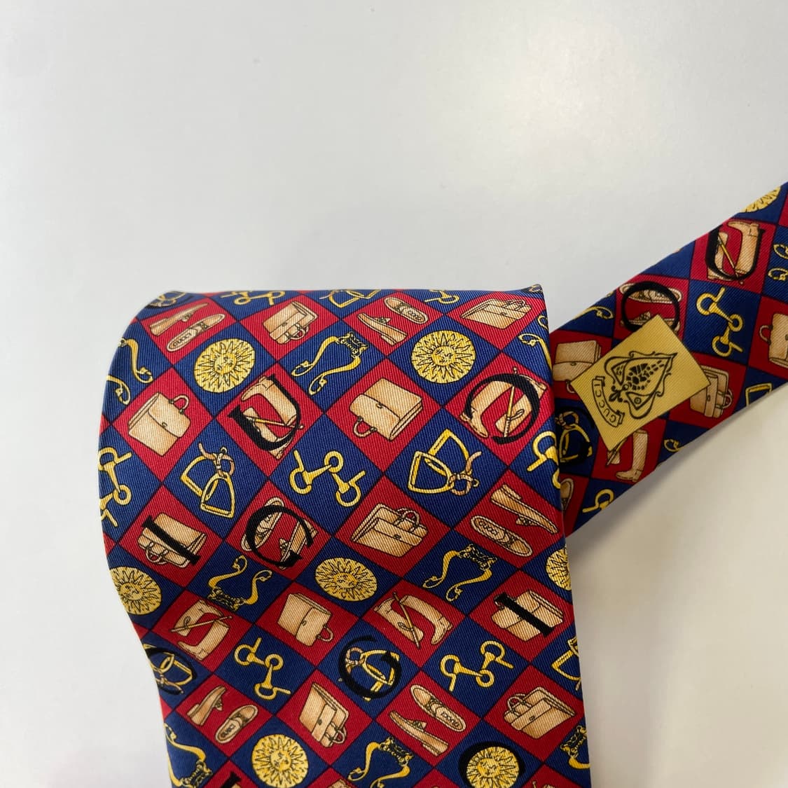 구찌(GUCCI)  영문모노그램 명품 정품 넥타이 상품이미지6