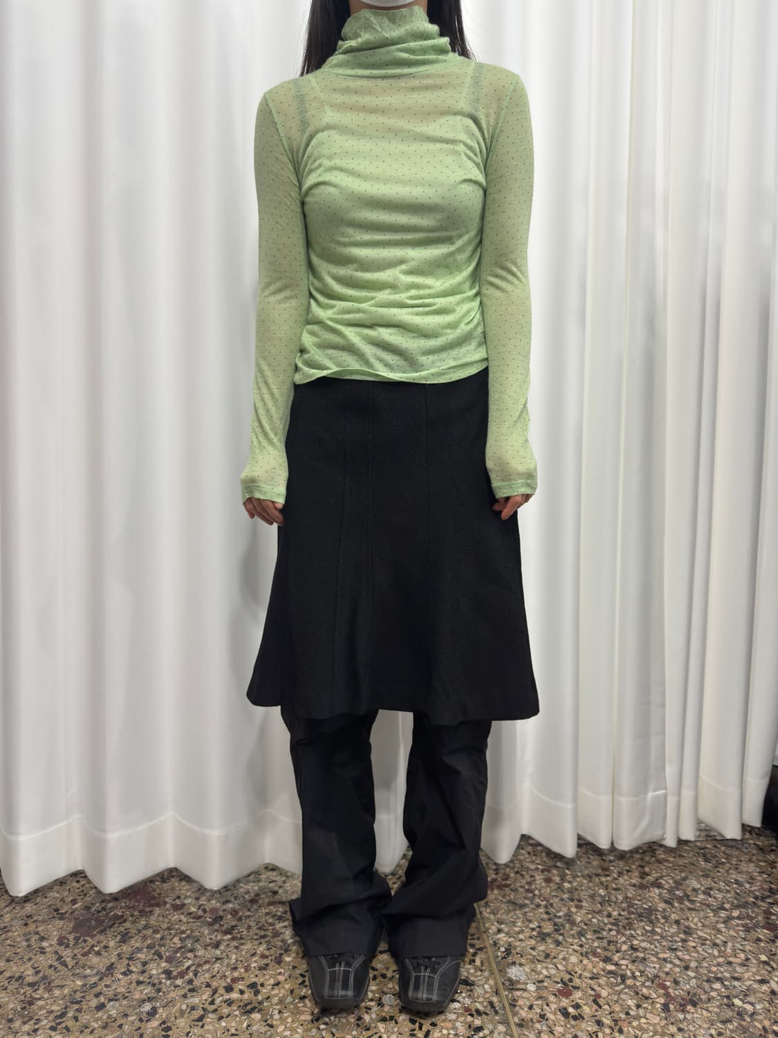 dot green longsleeve  상품이미지2