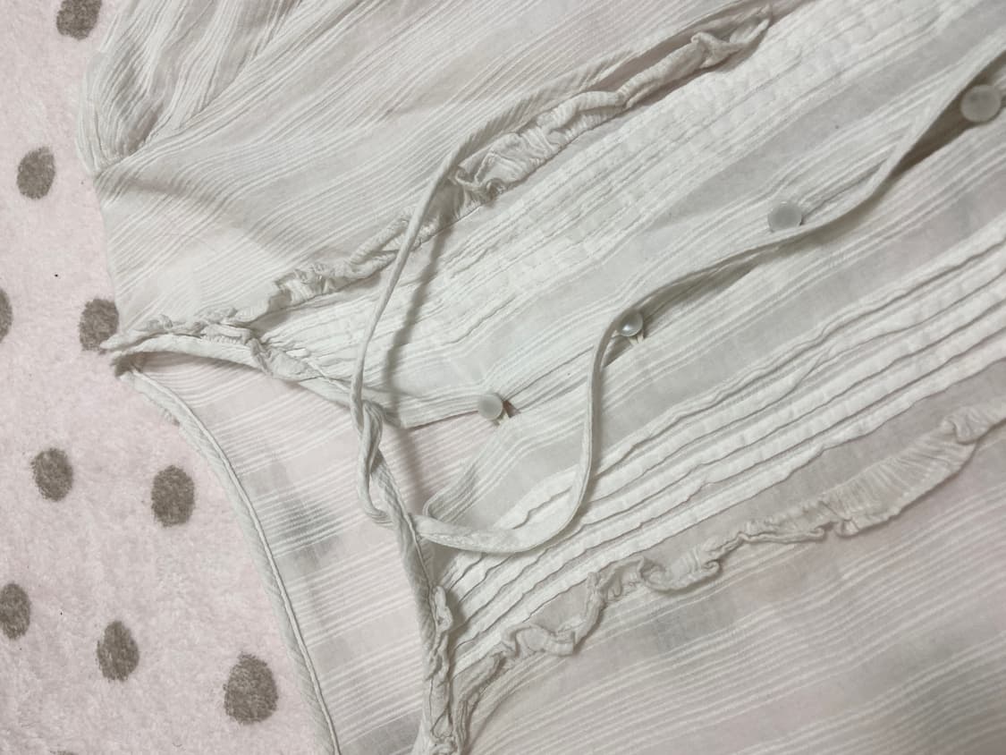 프영띵 레이스 화이트 블라우스 상품이미지2