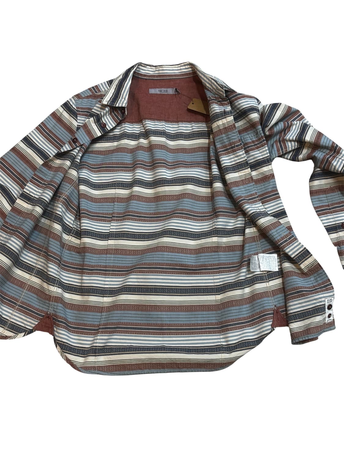 시리즈(series;)에스닉 스트라이프 셔츠 상품이미지3