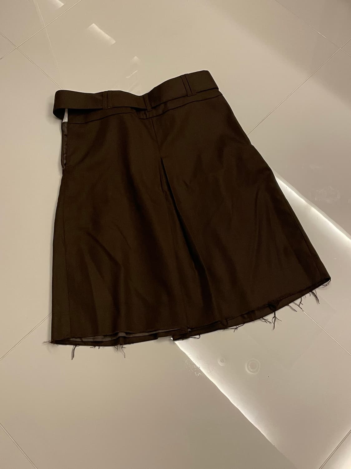 Partimento BELTED CUT OFF PLEATS SKIRT 상품이미지3