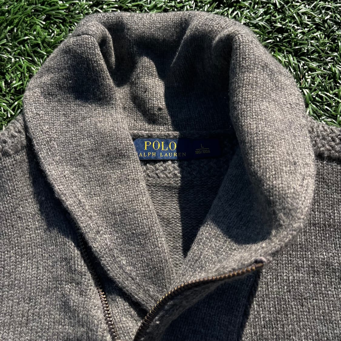 폴로 랄프로렌 램스울 숄카라 니트 (실측확인) 상품이미지2
