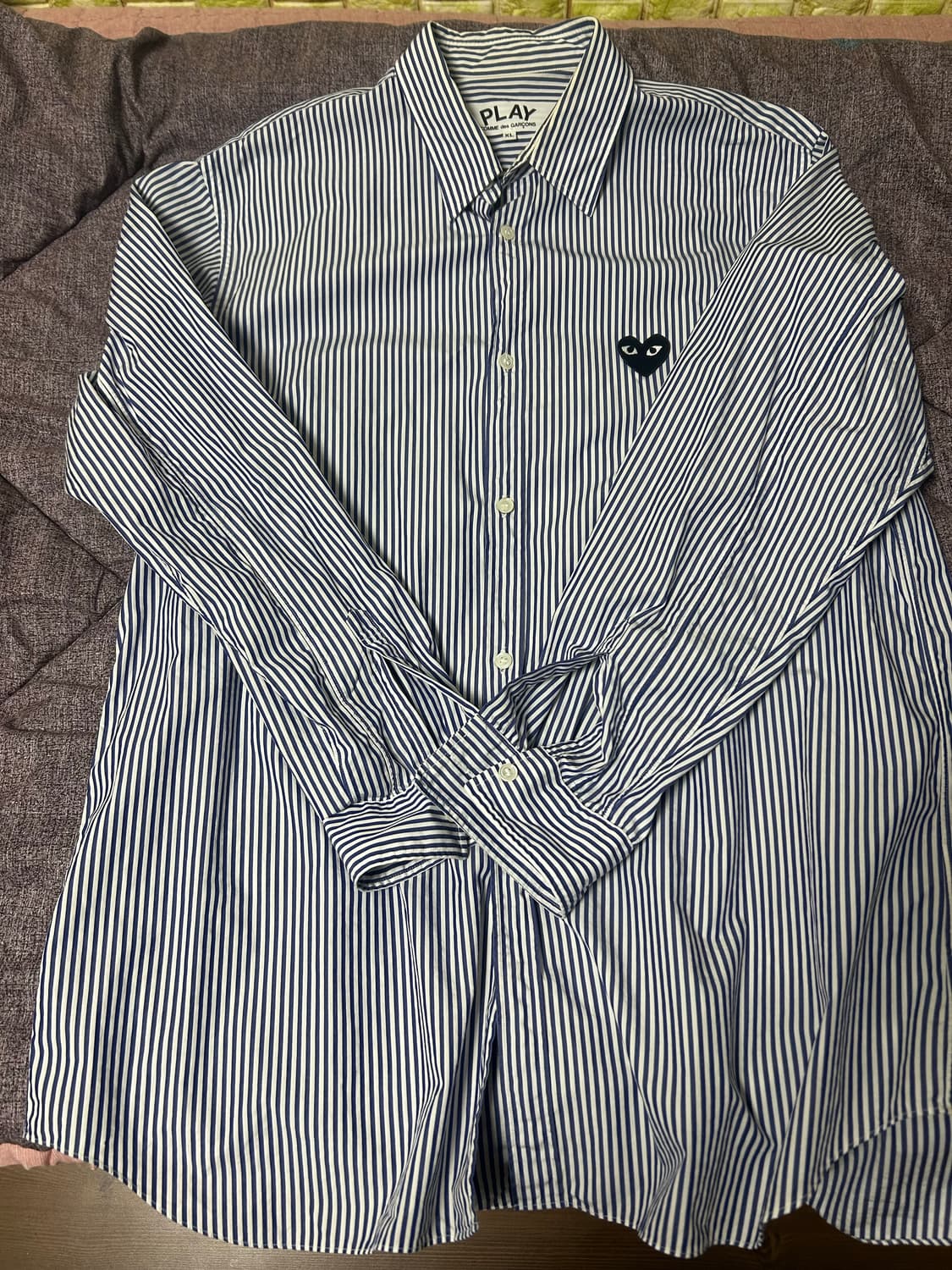 꼼데가르송 스트라이프 셔츠 XL 상품이미지2