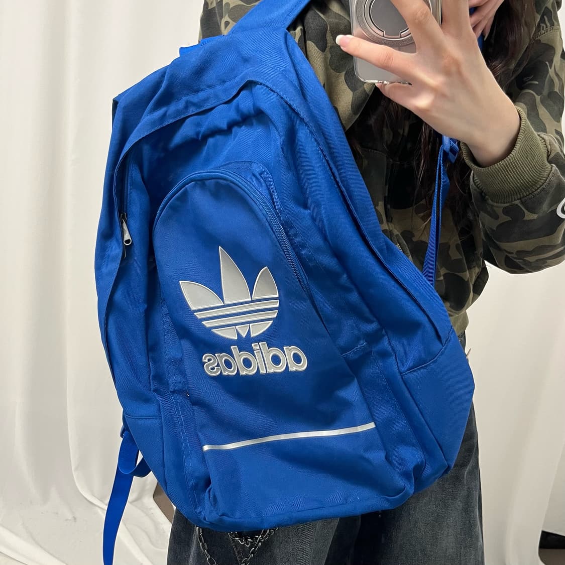 Adidas Trefoil blue backpack 상품이미지3