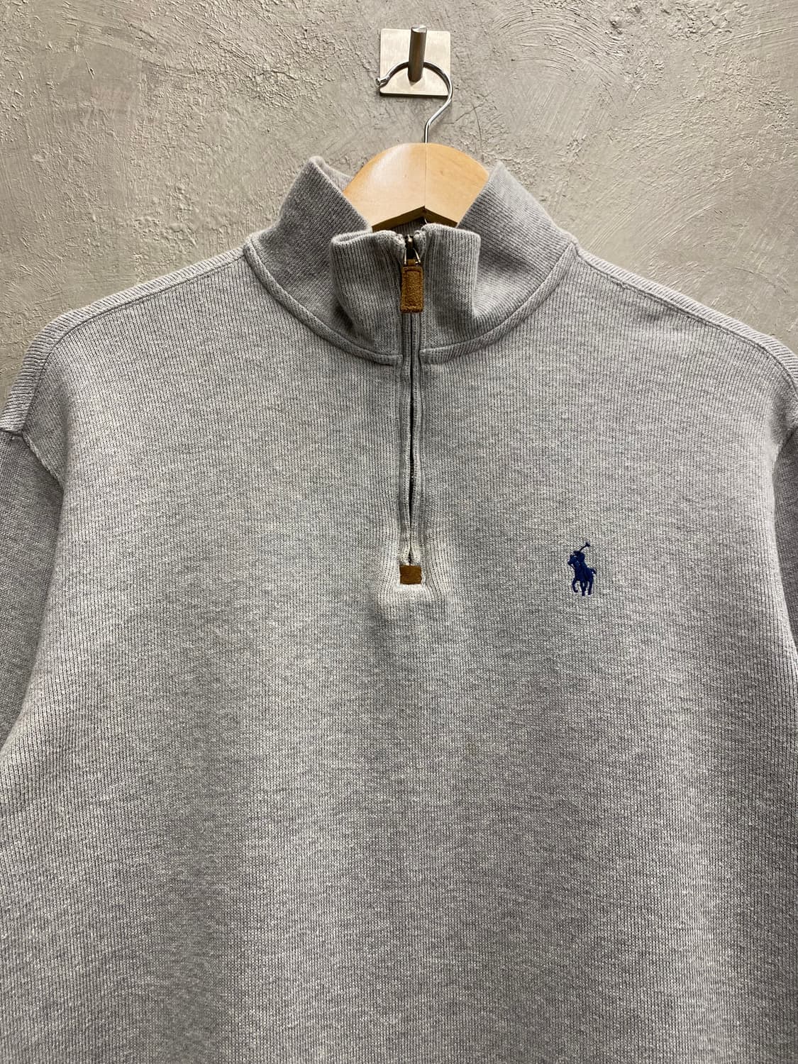 [L] Polo 폴로 랄프로렌 그레이 하프집업 니트 상품이미지2