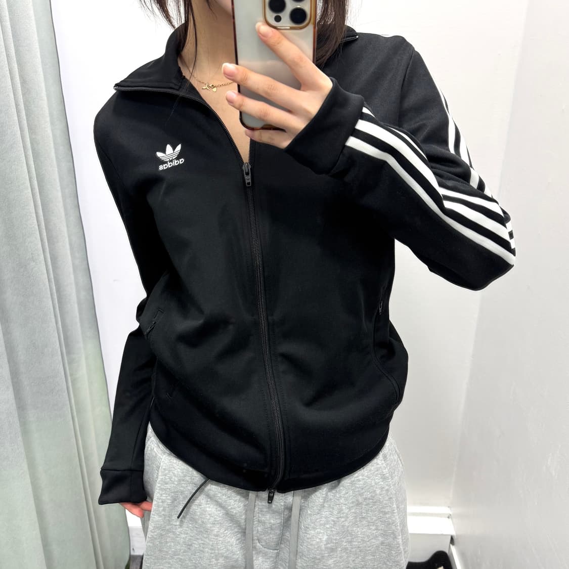 아디다스 블랙 투웨이 트랙탑 져지 상품이미지1