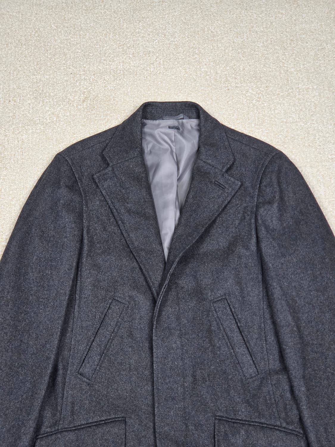 [아르마니 익스체인지] 울 히든 버튼 4포켓 싱글 코트 | 00238 상품이미지2