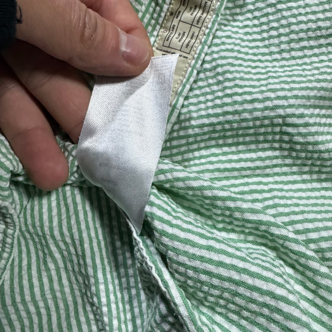 바스통 그린 스트라이프 셔츠 상품이미지6