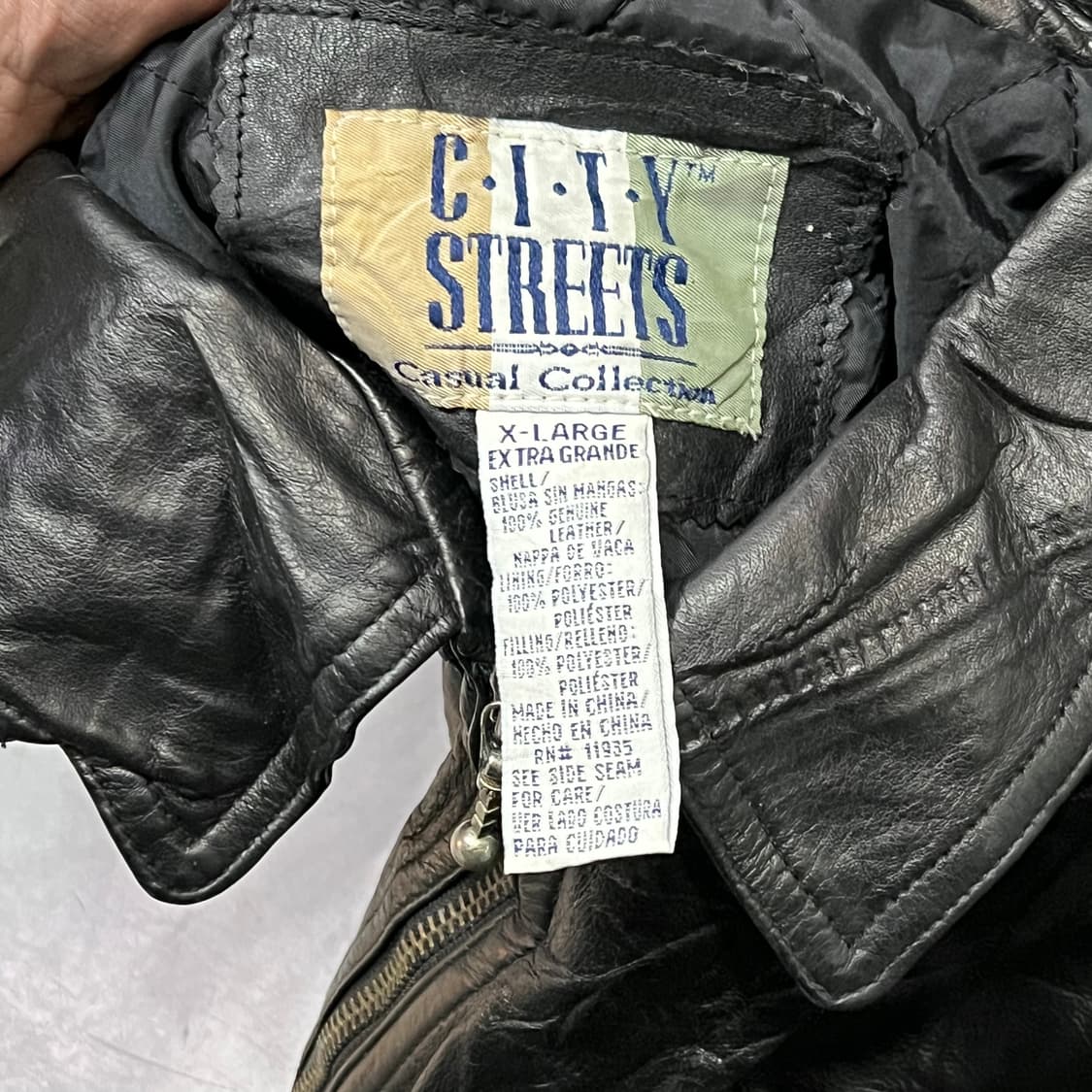  city streets 리얼레더 자켓 y14987 상품이미지6