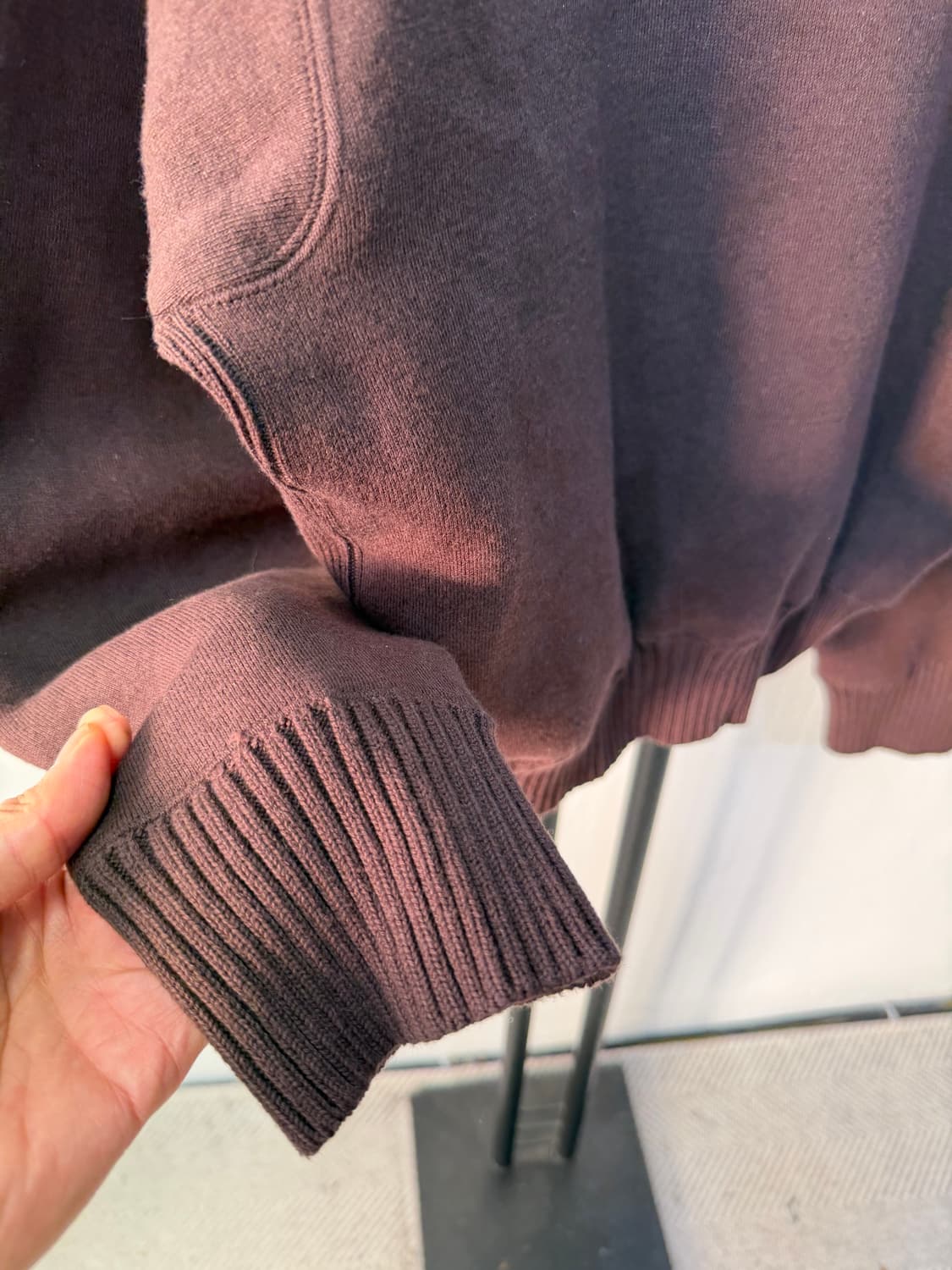 매장판정품) 사카이 여성 루즈핏 캐시미어 니트 스웨터 1 상품이미지5