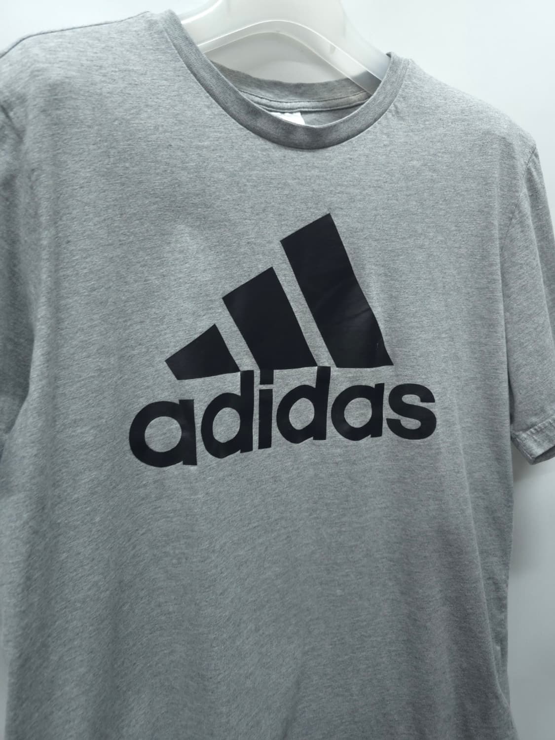 아디다스 빅로고 멜란지 그레이 반팔 티셔츠 (95) 상품이미지6