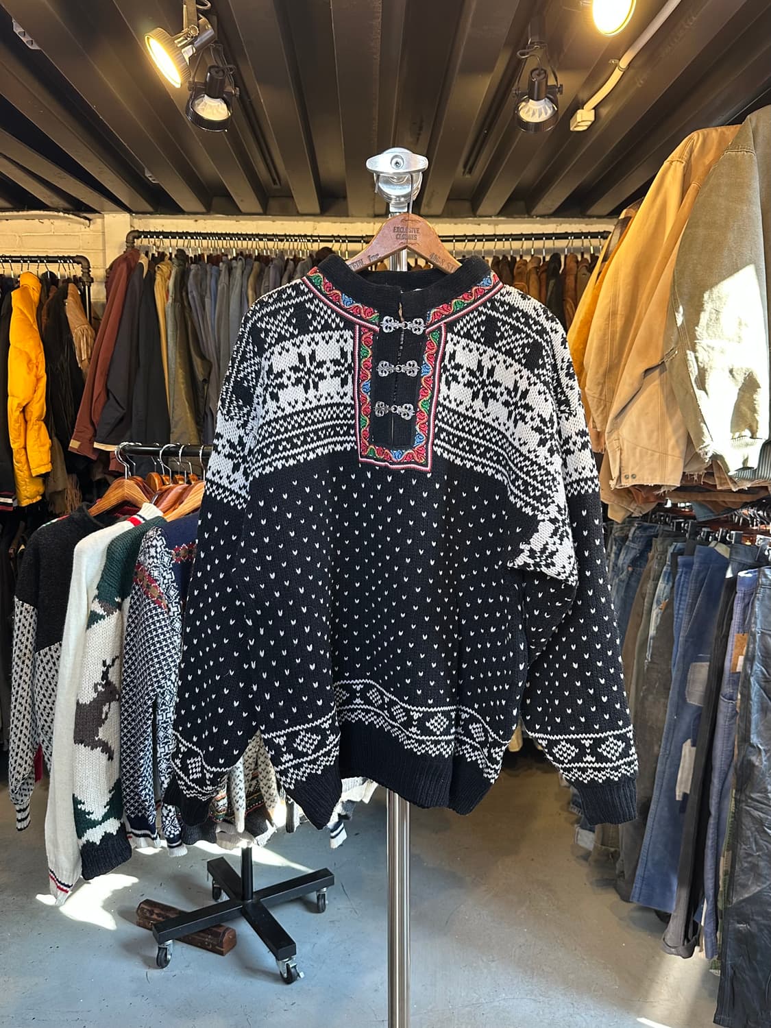 노르웨이 헤비 울 노르딕 스웨터  상품이미지1