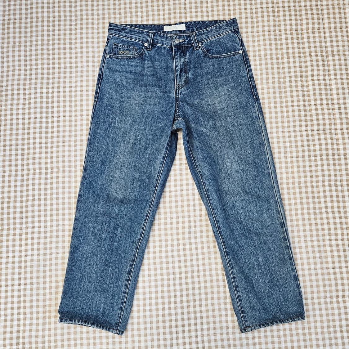 플랙 와이드 데님 청바지 남자32 상품이미지1