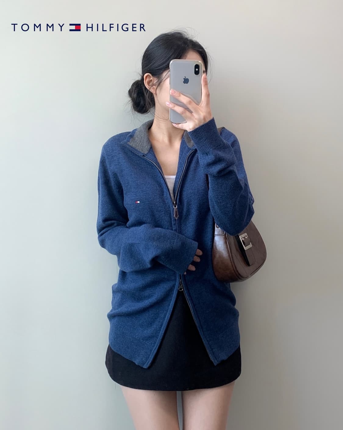 타미힐피거 니트 집업 상품이미지3