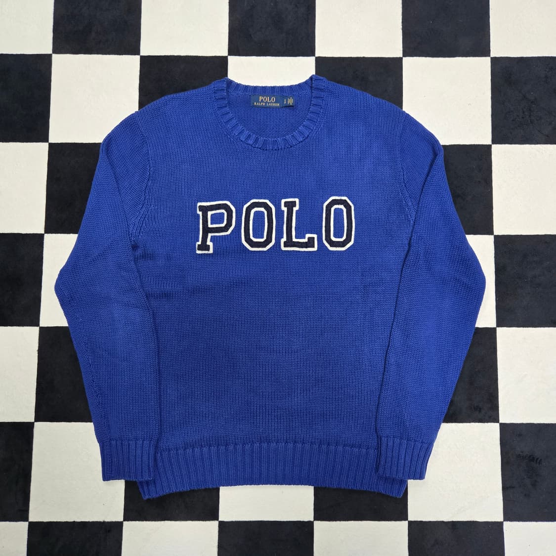 S 폴로랄프로렌 스펠아웃 니트 블루 상품이미지1