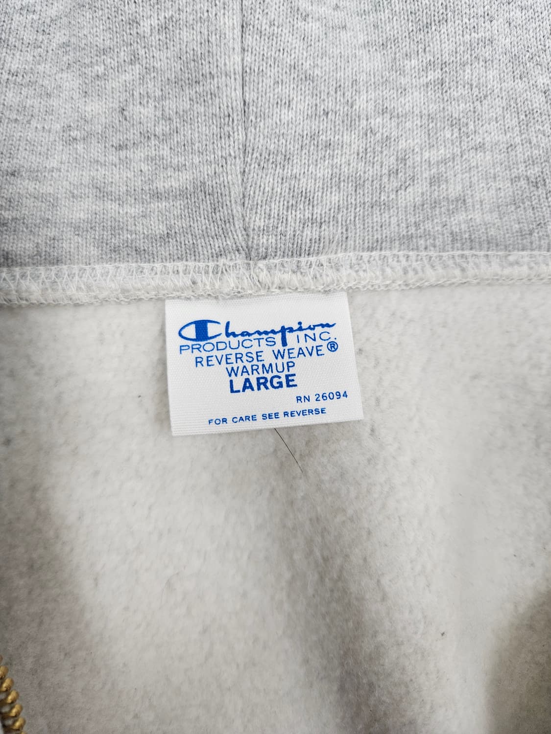 챔피온 리버스위브 후드집업 실버그레이 L 상품이미지4