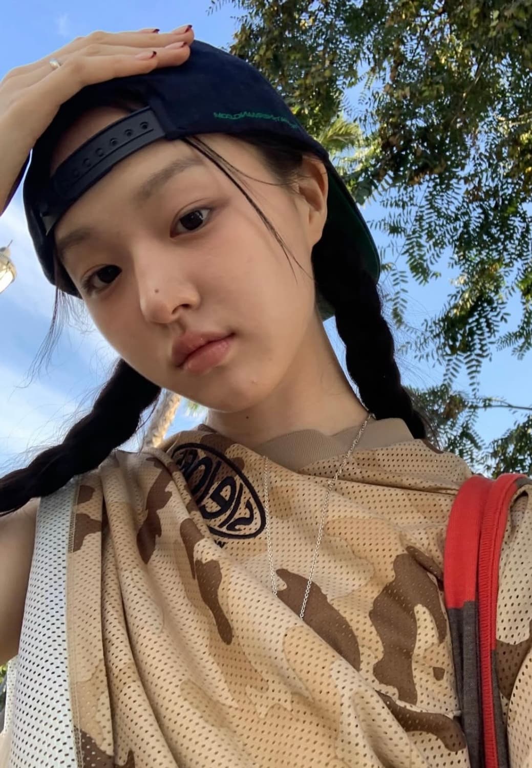 모델 박지원 착용) seo 에스이오 카모 메쉬 저지 탑 롱 슬리브 상품이미지1