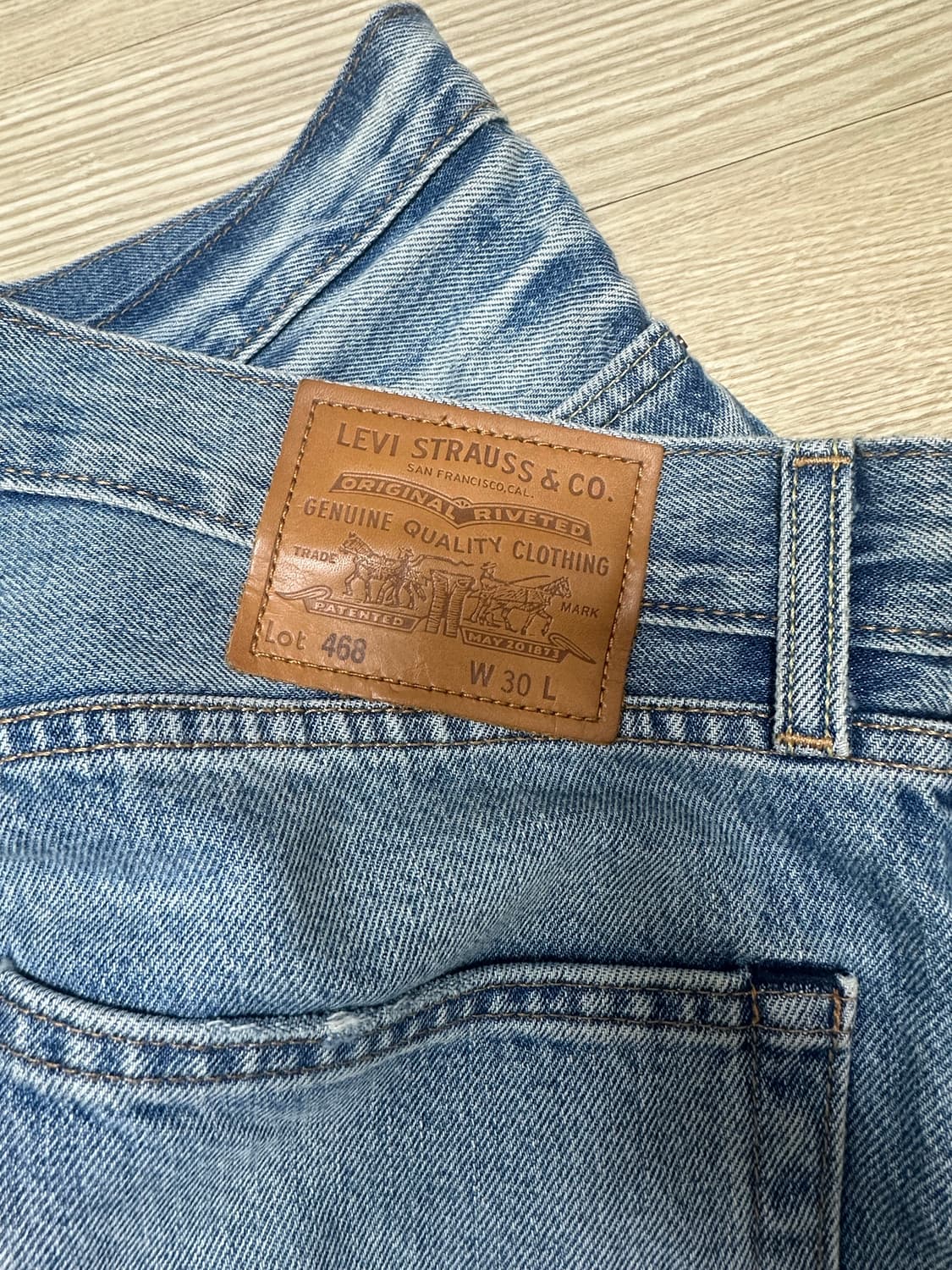 리바이스 468 데님 쇼츠 청 반바지 30사이즈 상품이미지2