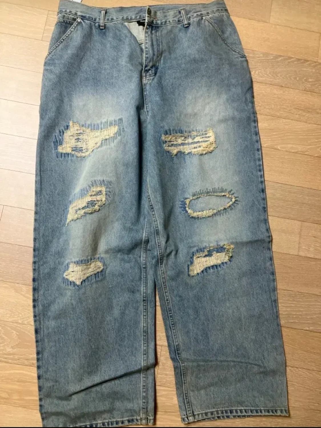 (새상품)위캔더스 스티치 데님 팬츠 XL 상품이미지1