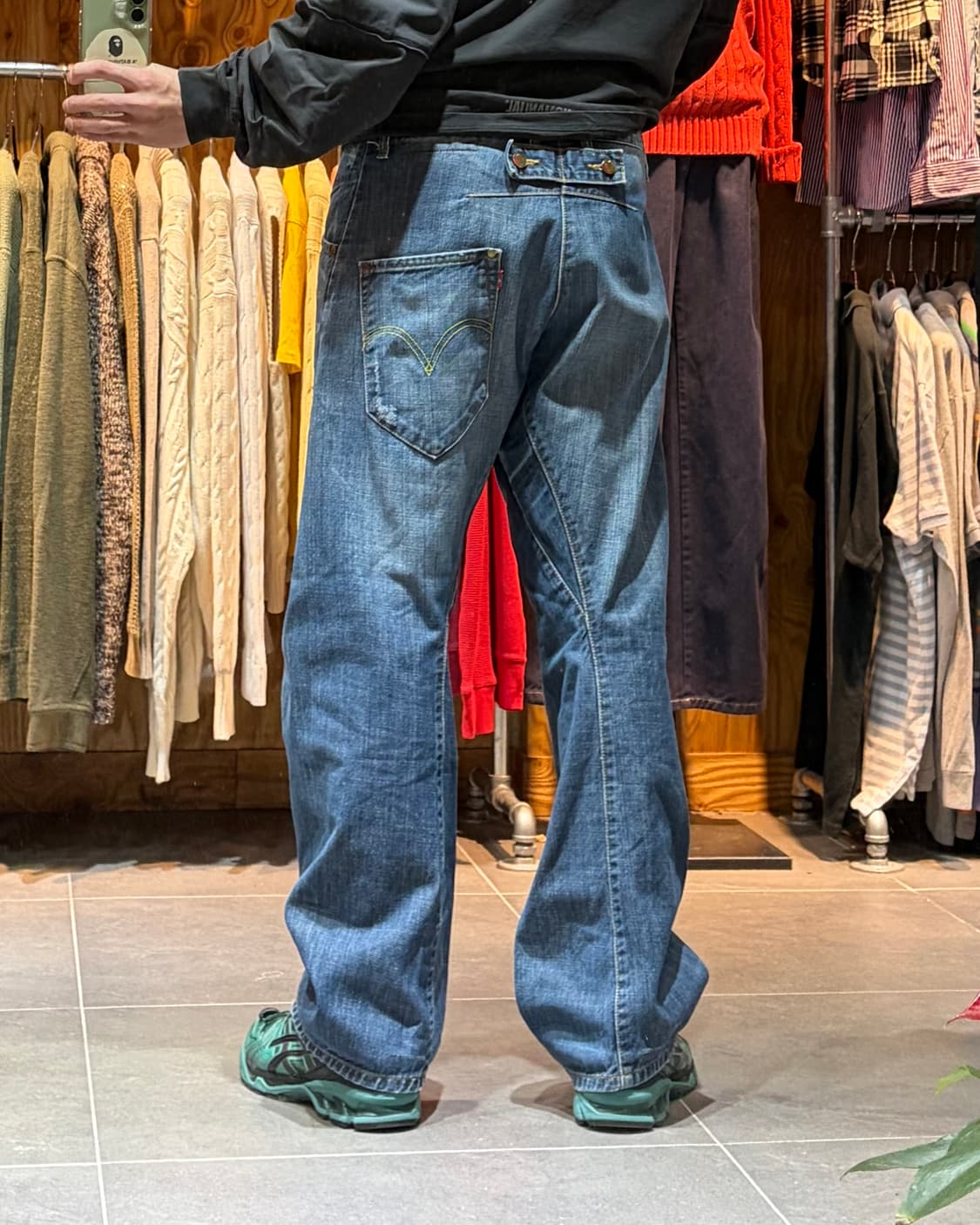 31in 리바이스 엔지니어드 벨티드 워싱데미지 데님팬츠 상품이미지2